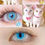 Thumbnail: Kitty Meow Cat eye Blue  Aesthetic Lens | Thedollyeye Beautiful Cosmetic lens
