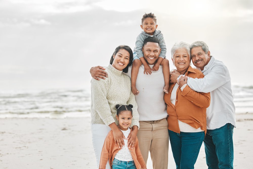 Happy family with an estate plan