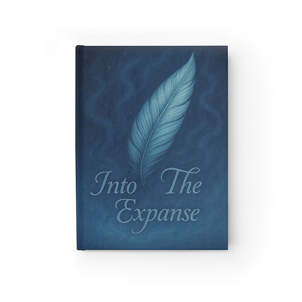 Into the Expanse Sketchbook – Celestial Blue Phoenix Feather Edition