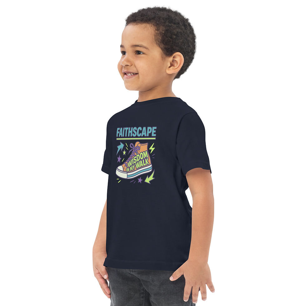 Thumbnail: "Wisdom in My Walk"-Toddler Jersey T-shirt