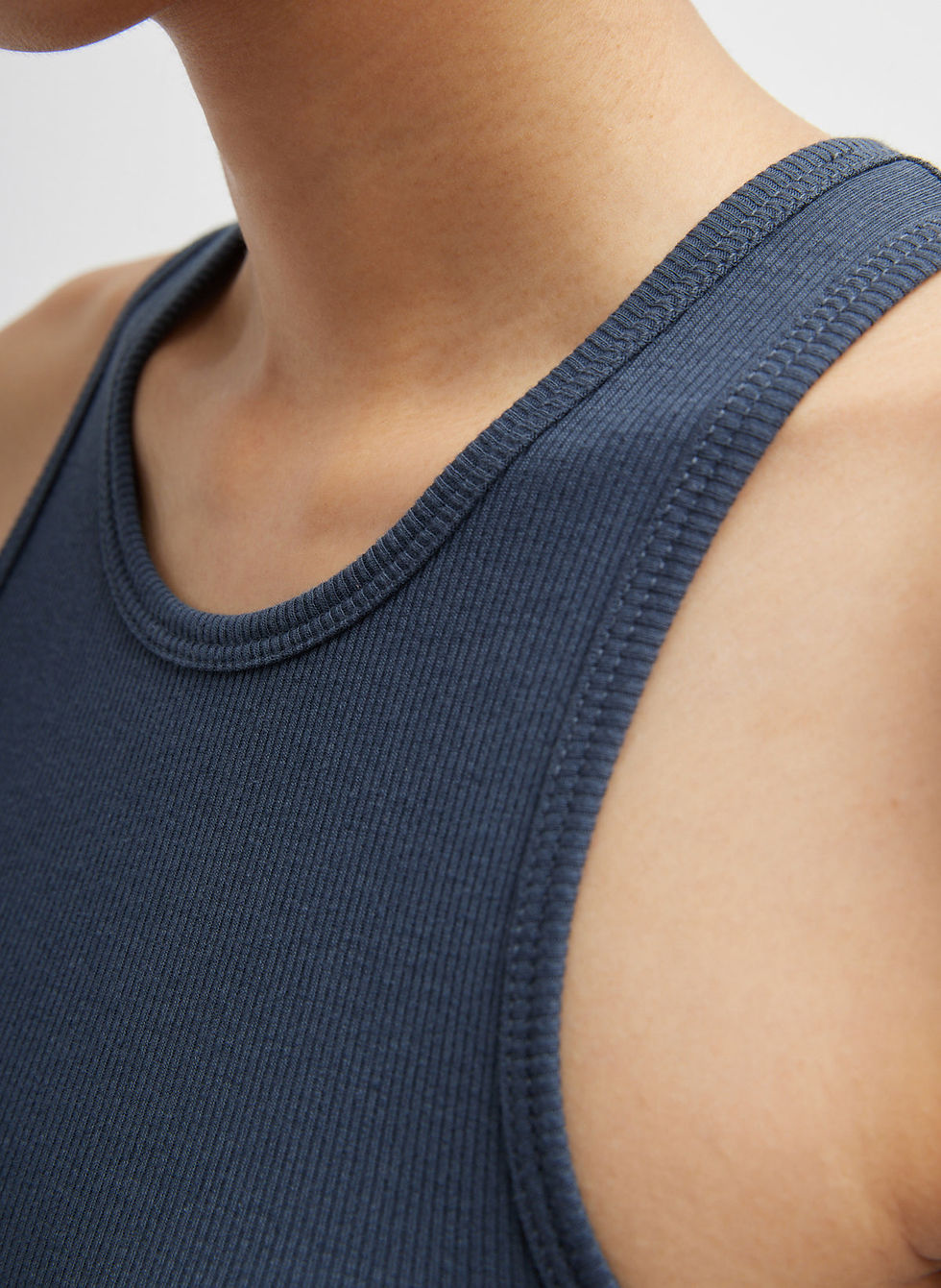 Miniatura: Circular Fine Rib T-Shirt Tank