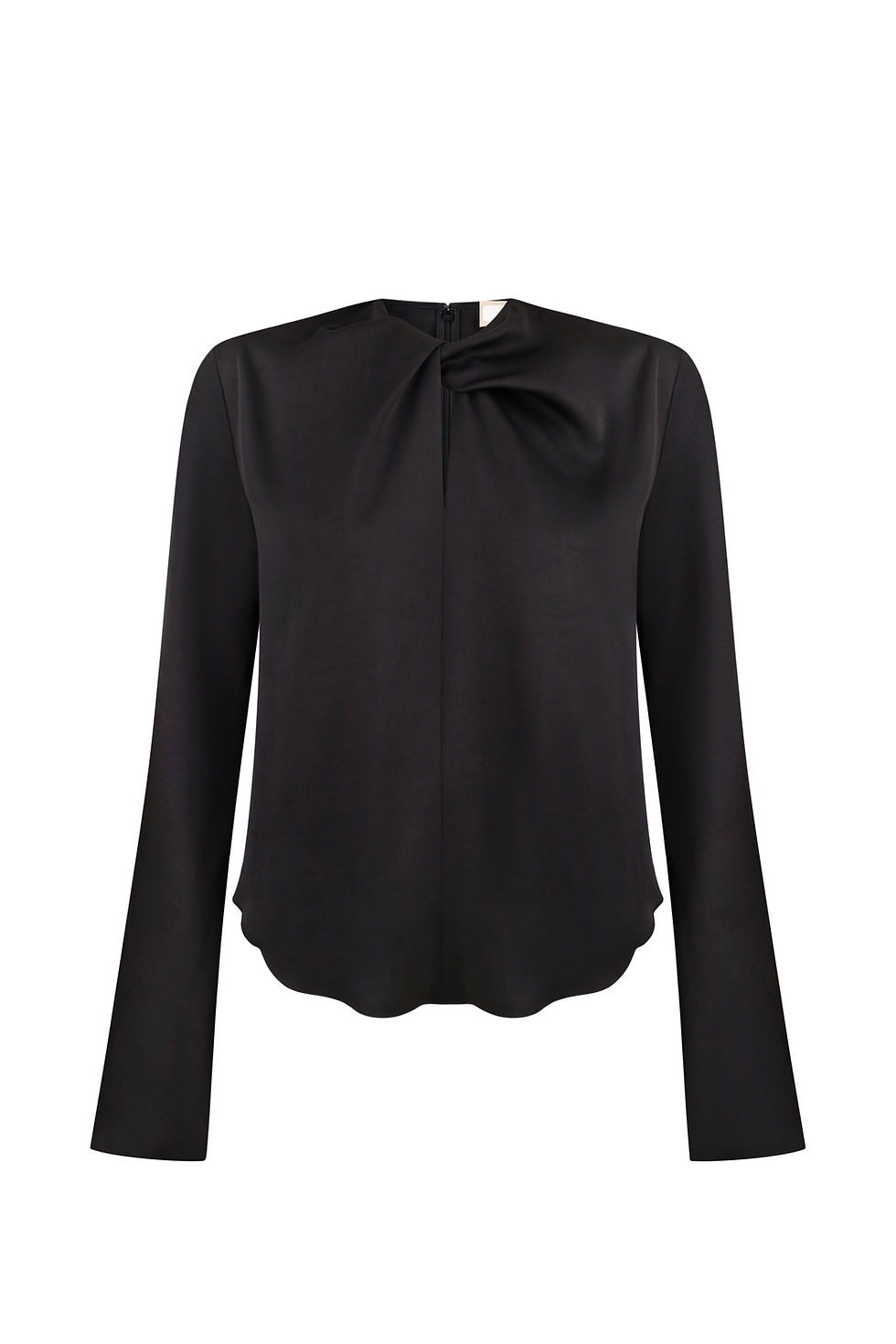 Thumbnail: FRONT TWIST BLOUSE BLACK 