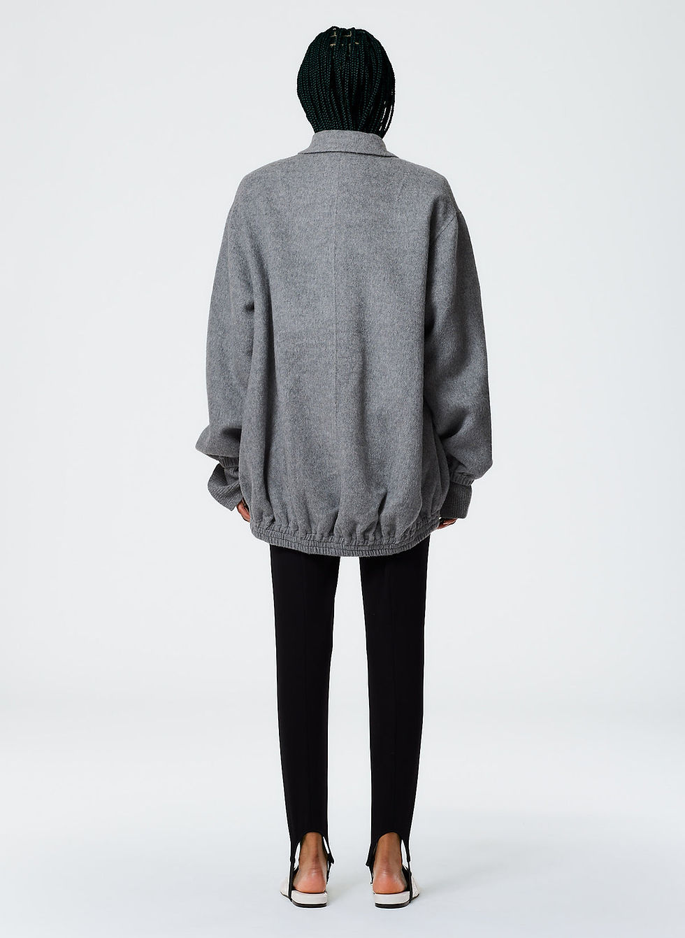 Thumbnail: Luxe Wool Angora Oversized Bomber