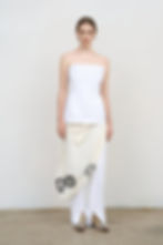 Thumbnail: TAILORED DENIM BUSTIER WHITE 