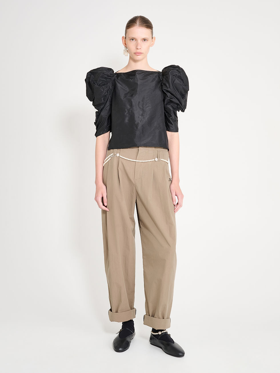 Thumbnail: Lolita Silk Top black Nackiye 