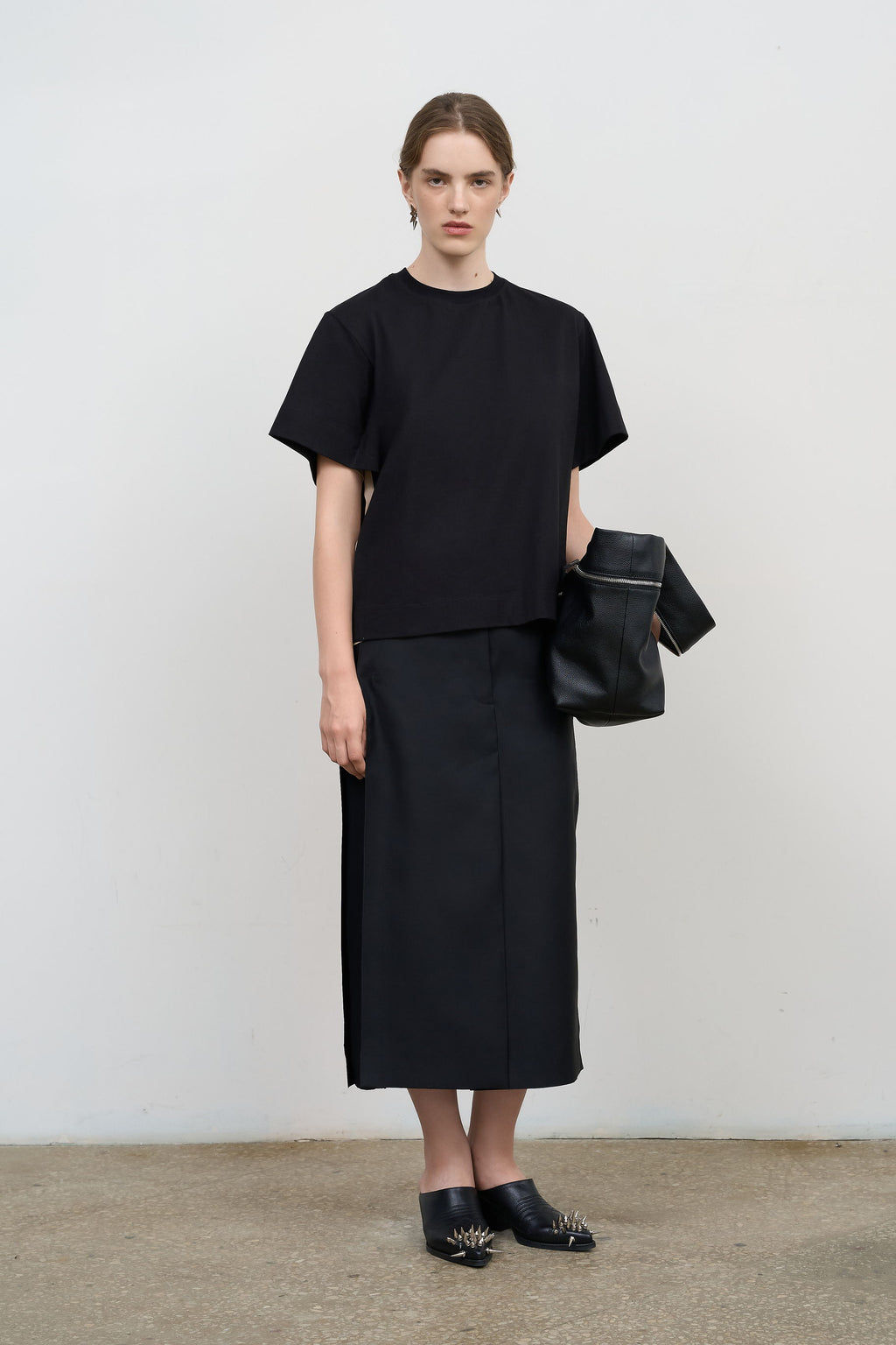 SKIRT WITH SIDE STRIPES BL