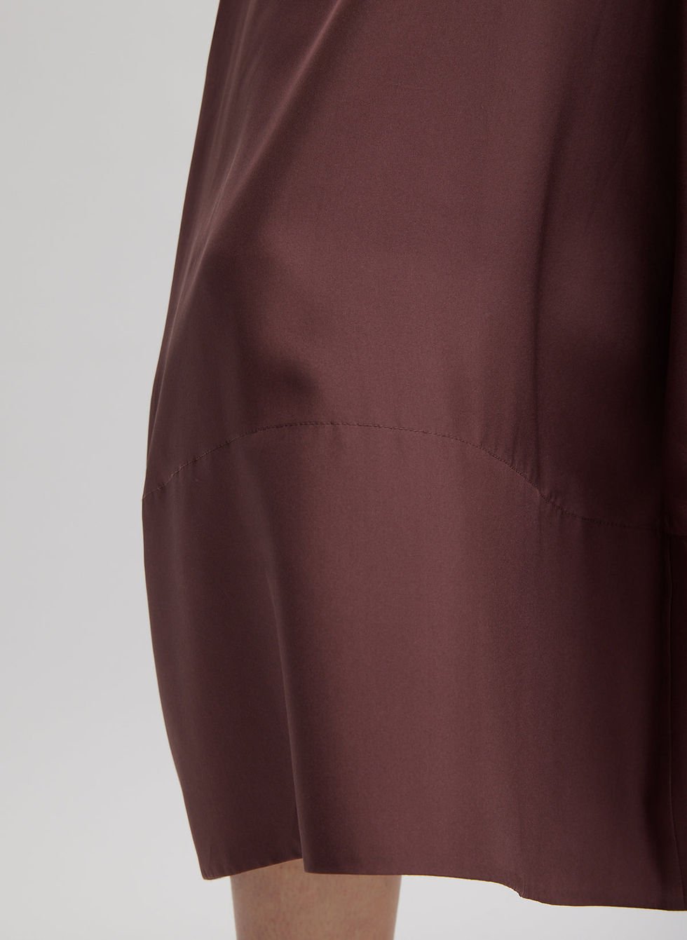 Thumbnail: Silk Habutai Circular Seamed Skirt Tibi