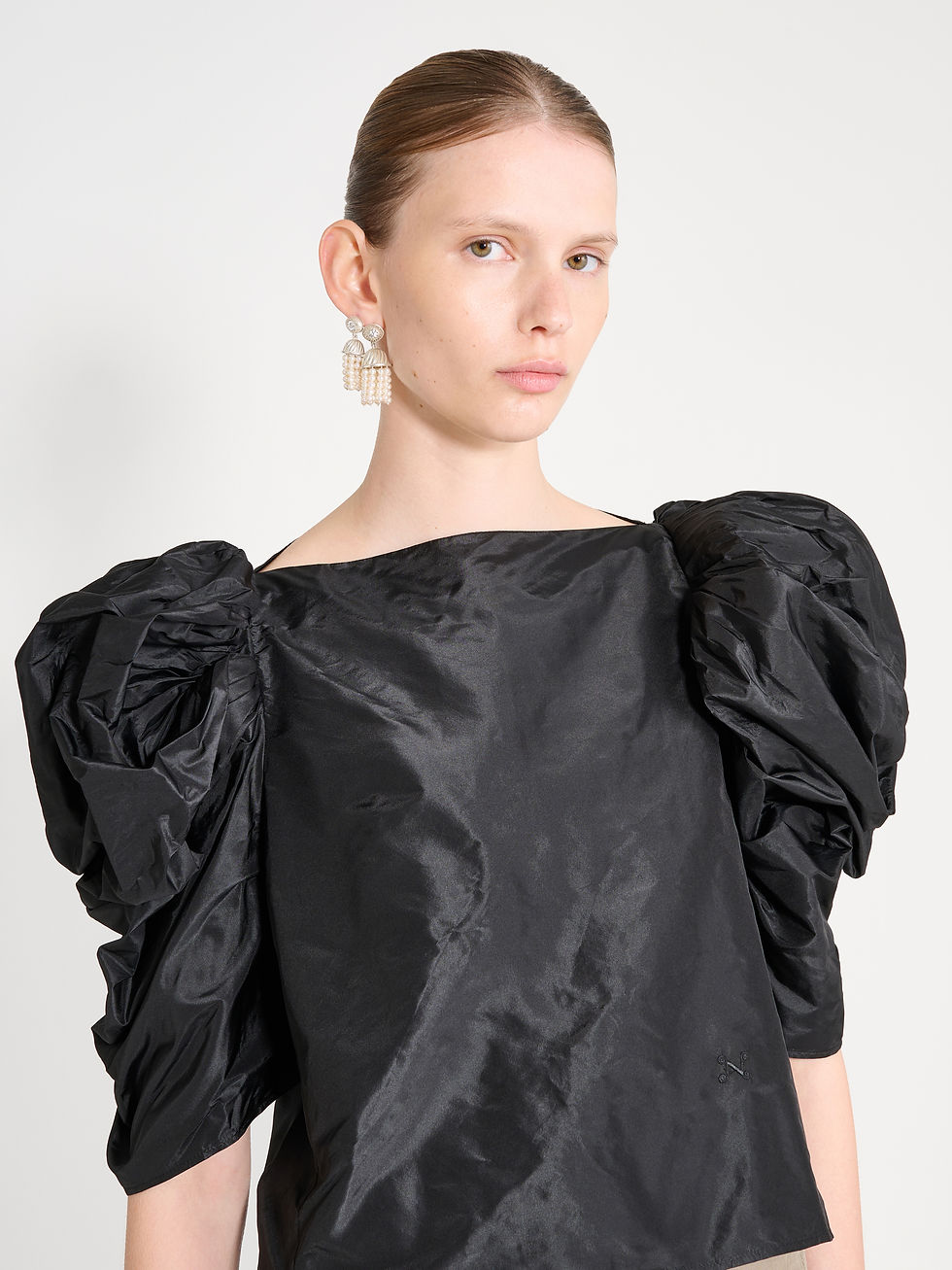 Thumbnail: Lolita Silk Top black Nackiye 