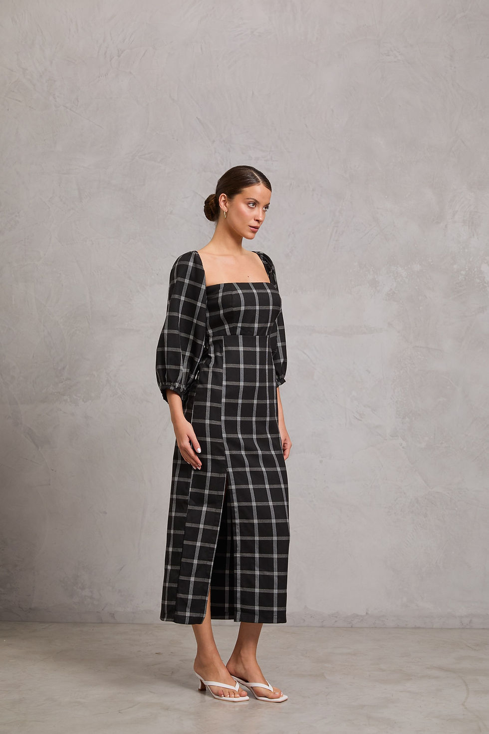 Miniatura: Vestido Babette Black Tartan