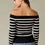 Thumbnail: Parker off the shoulder top 