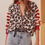 Thumbnail: Hailey Leopard Stripe cardi