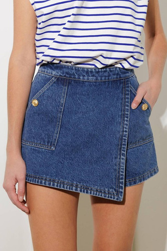 【NONCODE】Serena Ribbon Denim Skirt Serena Denim Skort | Nusa Boutique