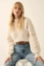Dakota eyelet knit sweater 