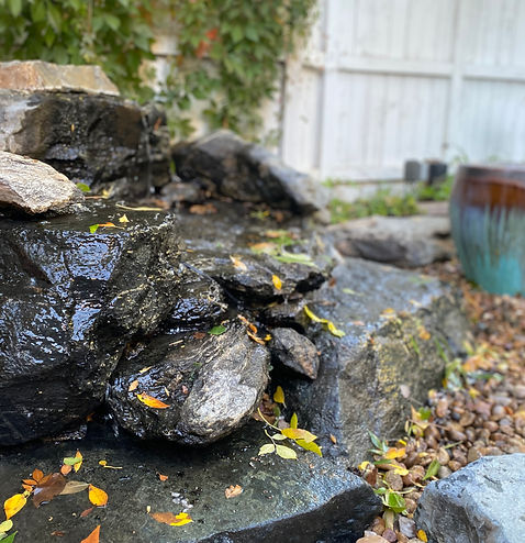 enjoy peaceful water feature providing relaxing atmosphere
