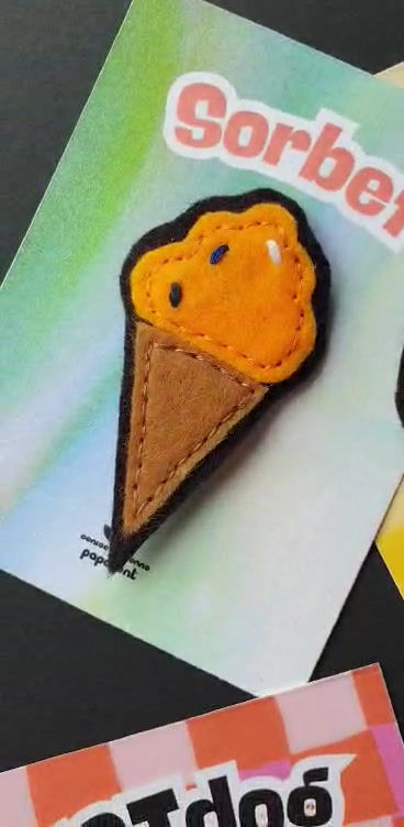 Miniature : Broche Sorbet