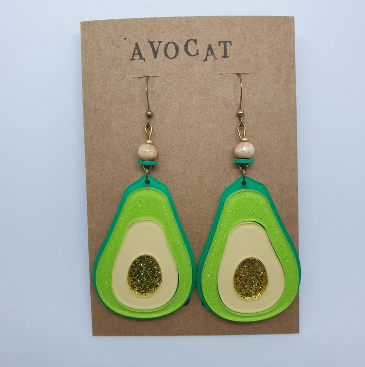 Miniature : Boucles d'oreilles Avocat