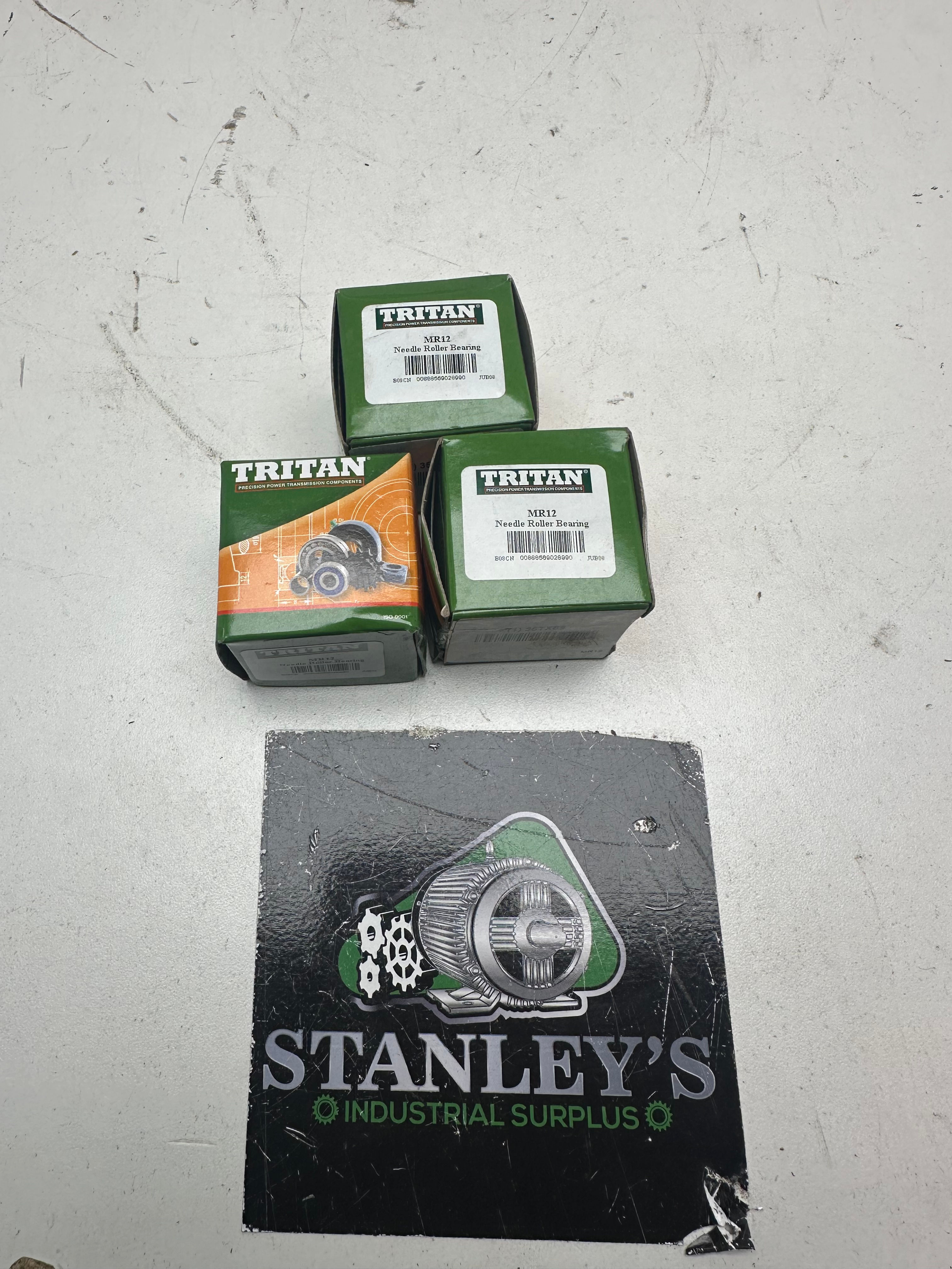 Tritan MR12 Needle Bearing New lot of 3