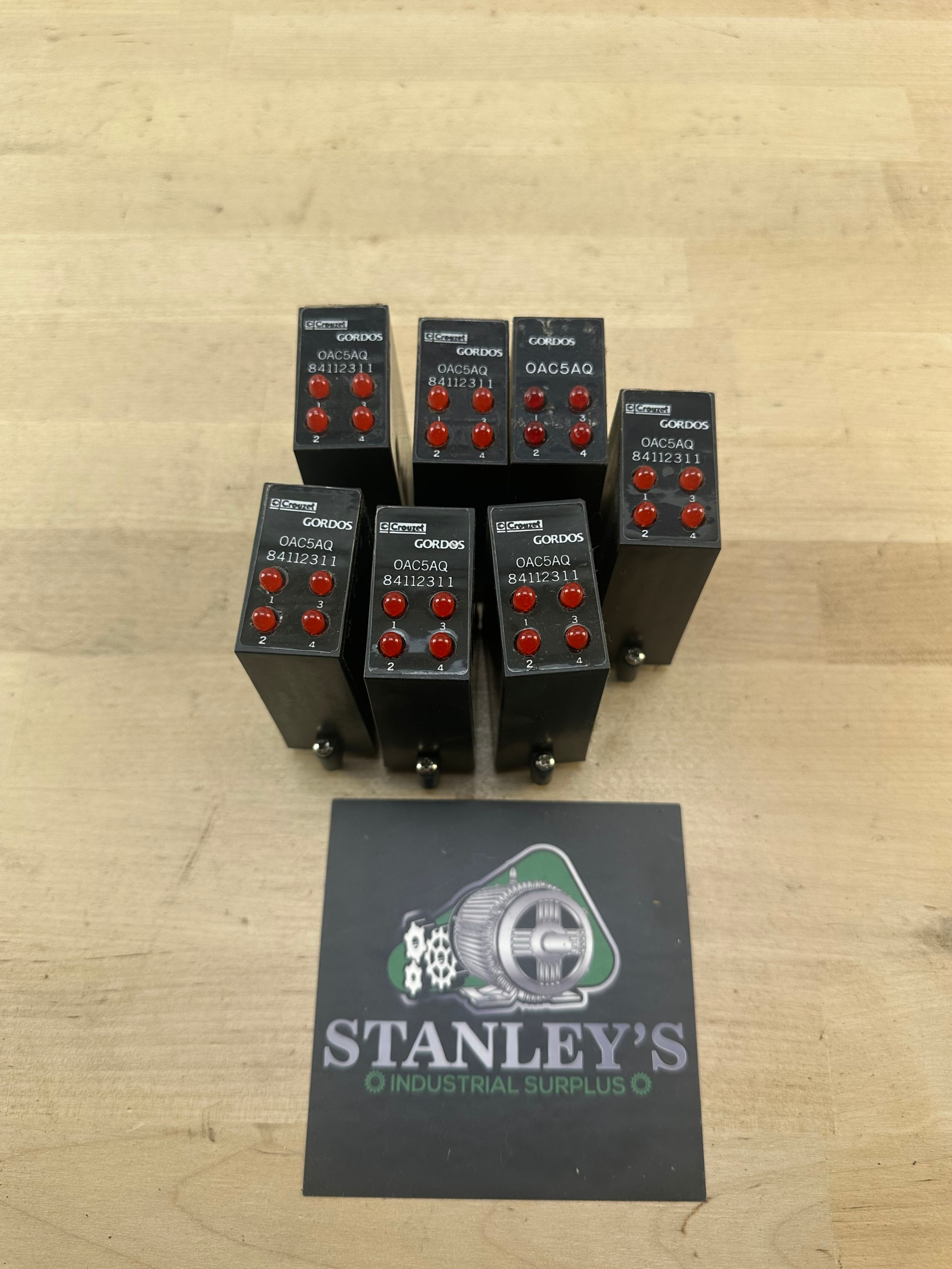 Crouzet OAC5AQ I/O Relay Module lot of 7