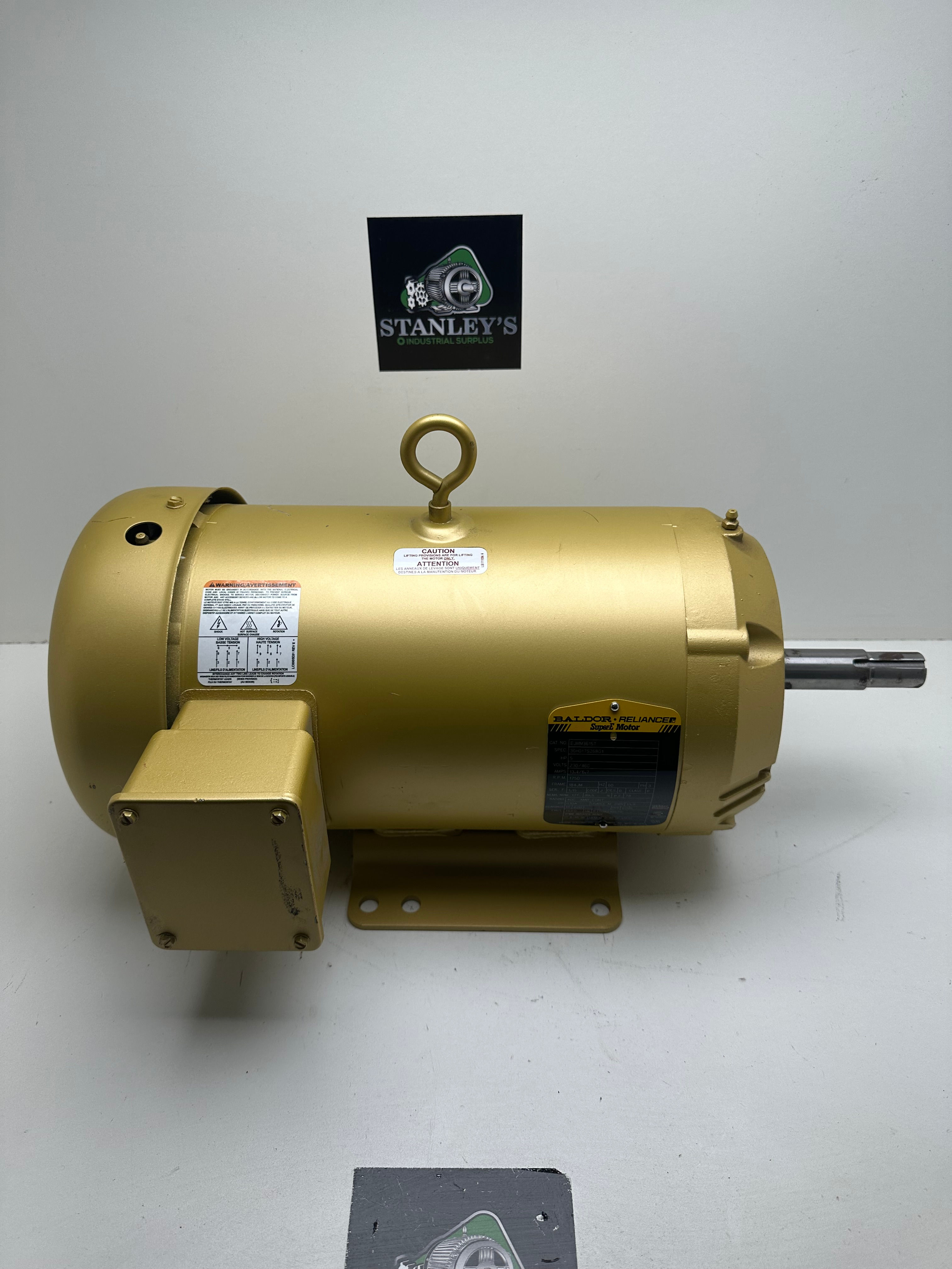 Baldor EJMM3615T Motor 5hp 230/460v 1750 rpm 3ph