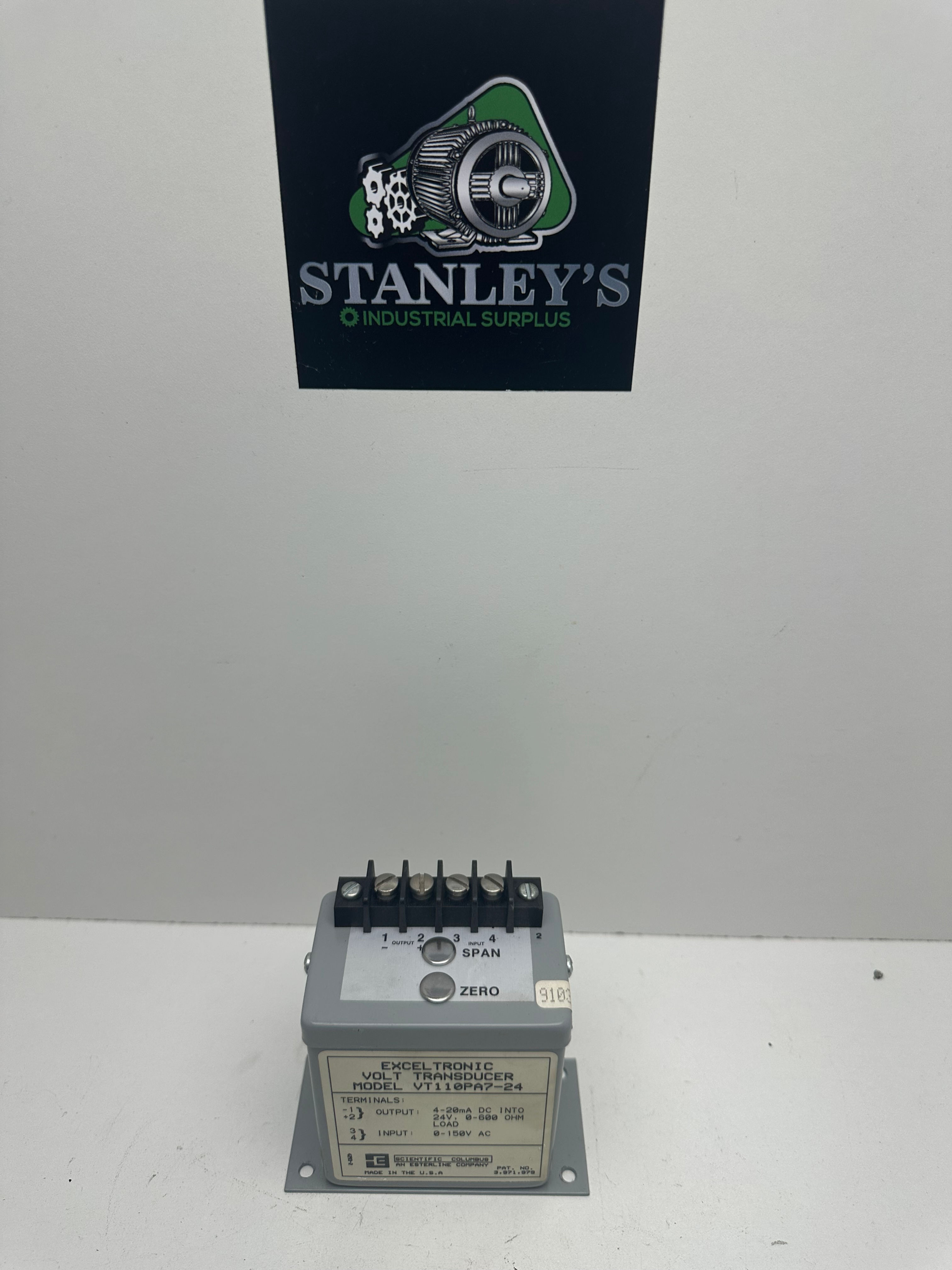 Scientific Columbus VT110PA7-24 Exceltronic Volt Transducer