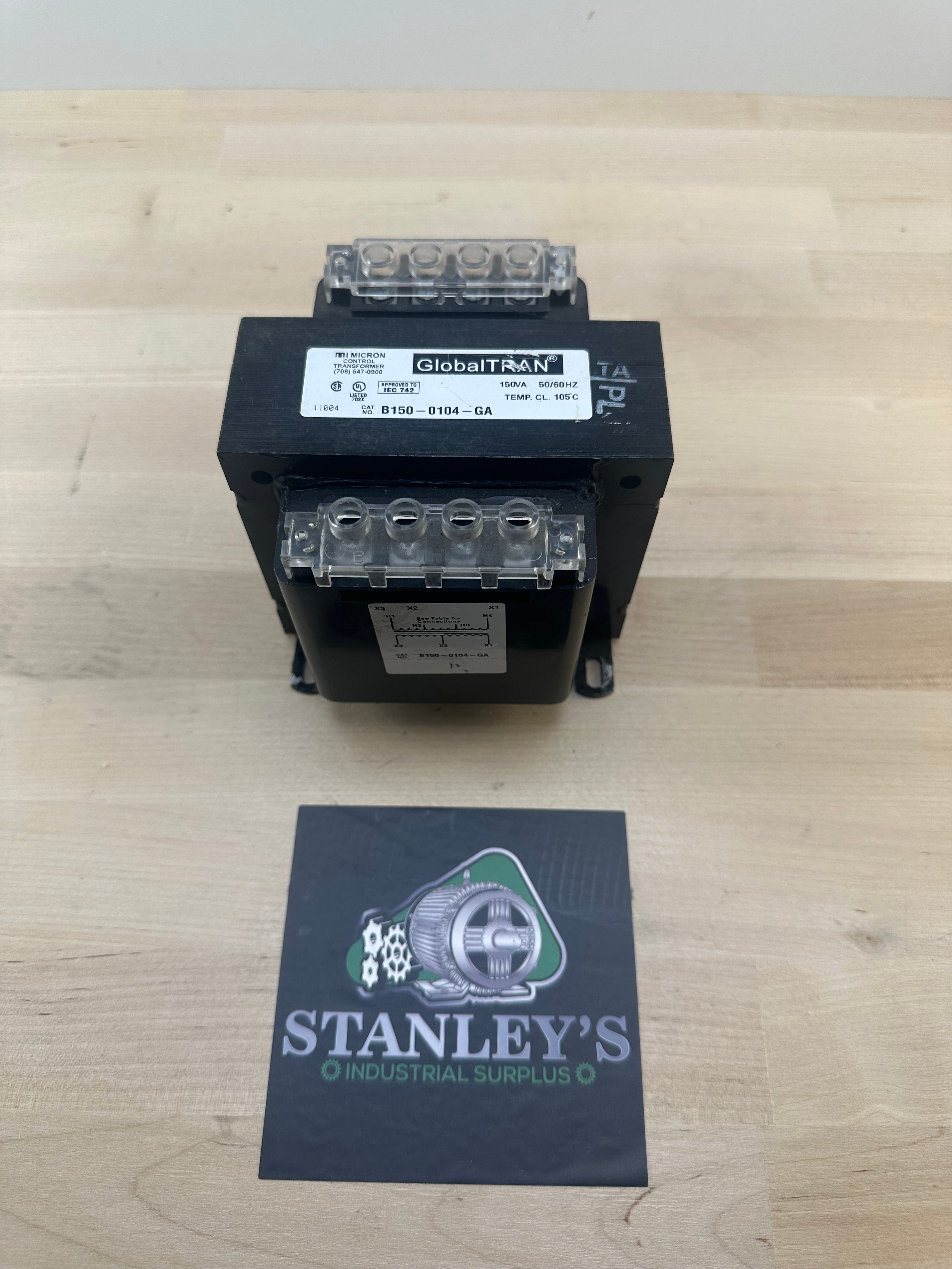 Micron B150-0104-GA Control Transformer 150va
