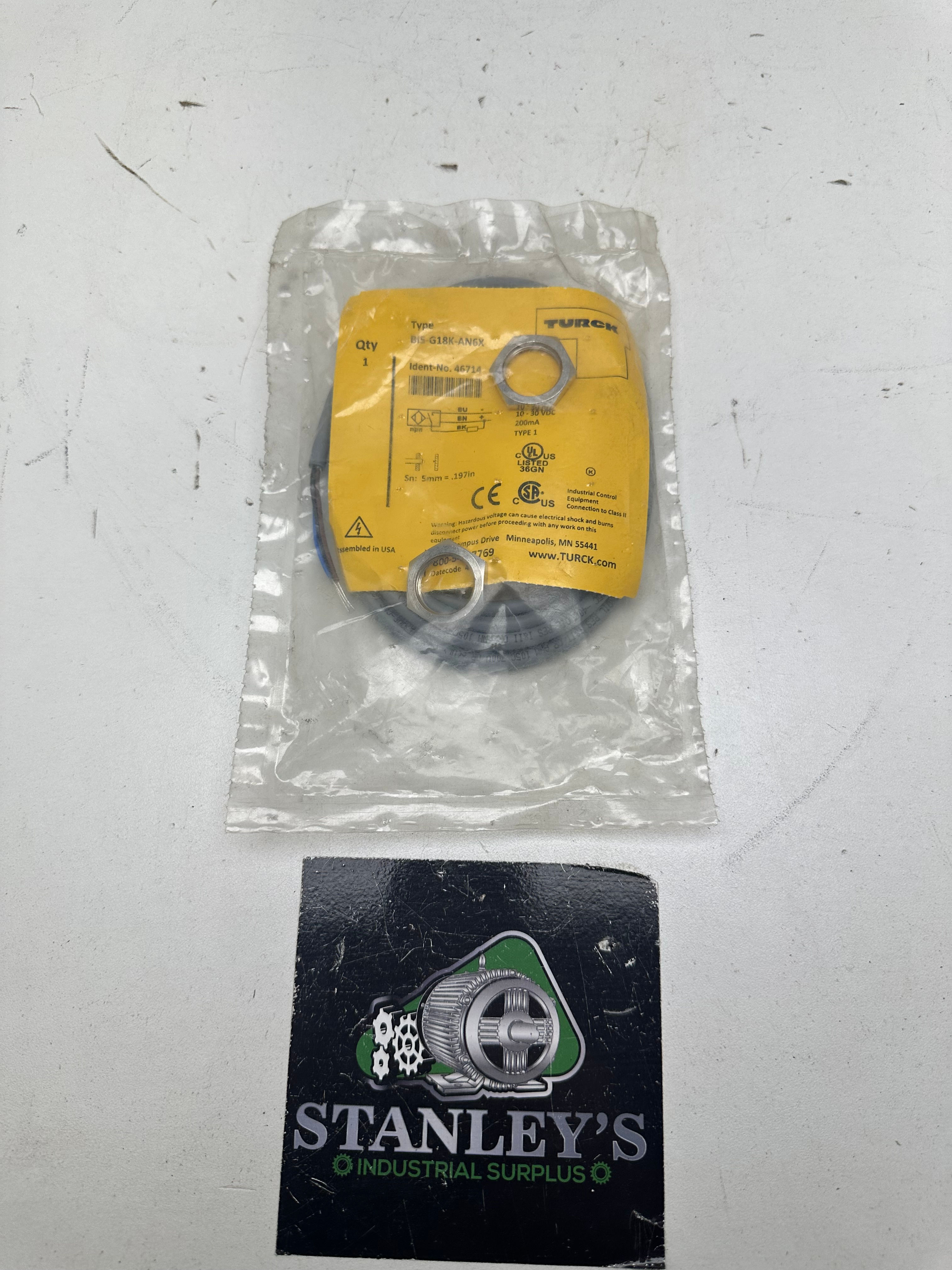 Turck BI5-G18K-AN6X Proximity Sensor