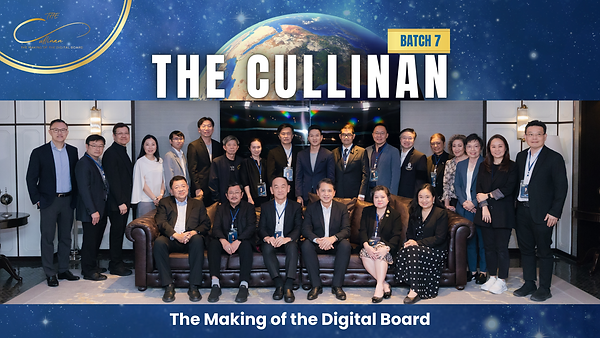 “TMA” เปิดหลักสูตร “The Cullinan: The Making of the Digital Board” รุ่นที่ 7
ปั้นบอร์ดบริหารยุคใหม่ ขับเคลื่อนองค์กรด้วยดิจิทัล และ AI