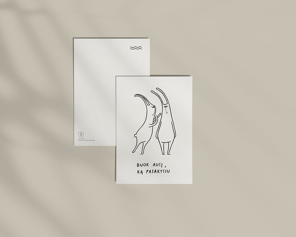 duok ausį / atvirukas