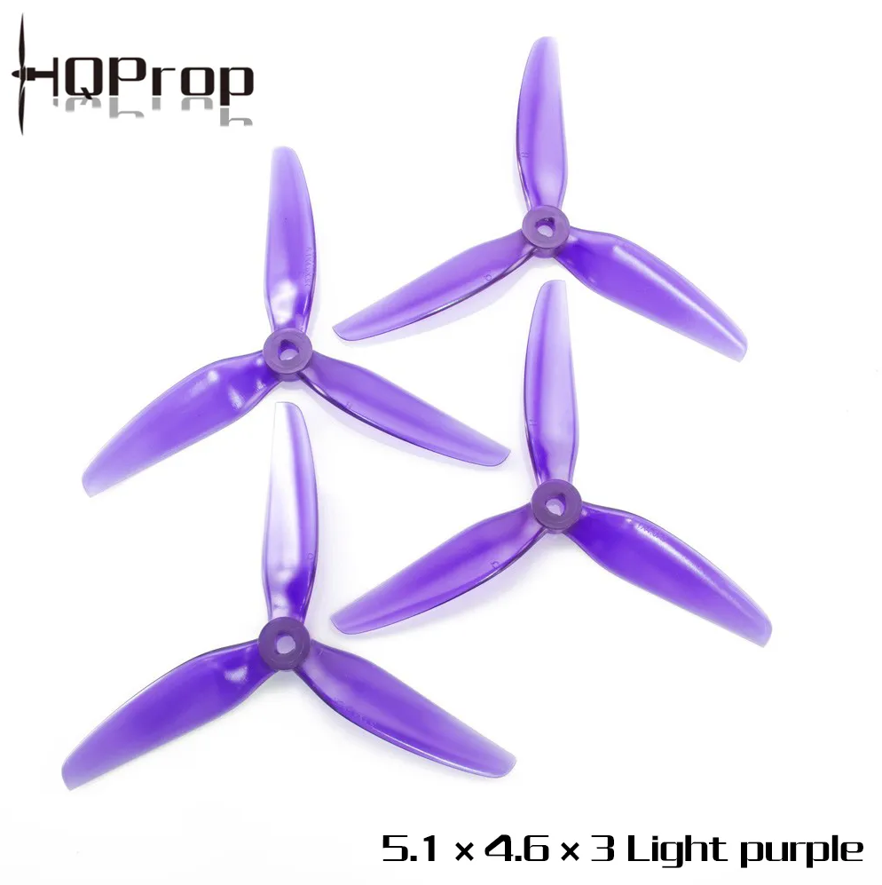 HQProp 5.1X4.6X3 (2CW+2CCW) Poly-Carbonate-POPO violett