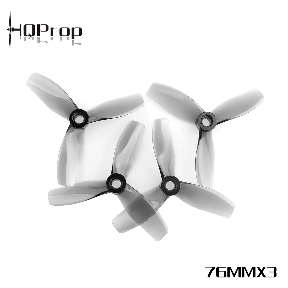 HQProp D76MMX3 für Cinewhoop Grau (2CW+2CCW) Poly-Carbonate