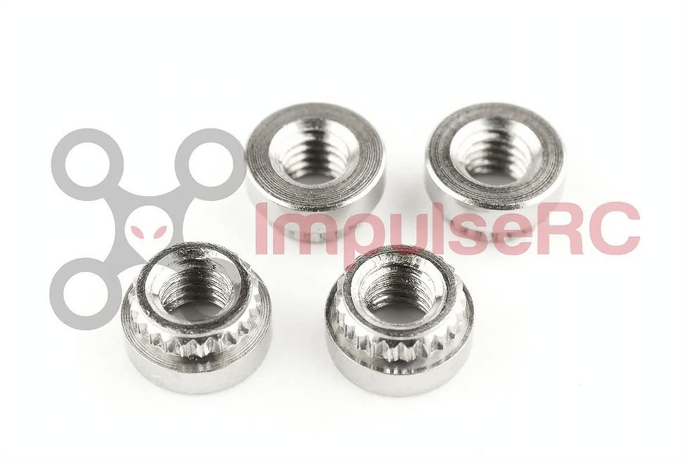 Edelstahl M3 Pressmutter (4er-Pack)