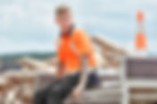 Mens Hi Vis Spliced Short Sleeve Polo - Shoulder Taped | Pressed for Time