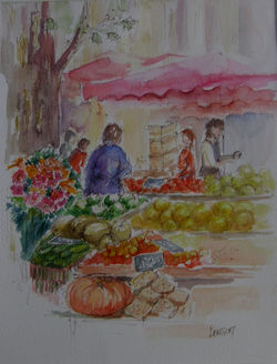 Marché.  35x25
