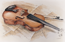Violon.  55x35
