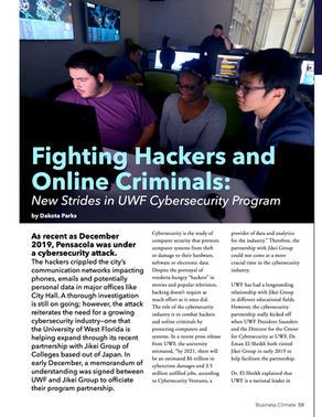 Fighting Hackers and Online Criminals: New Strides in UWF Cybersecurity Program