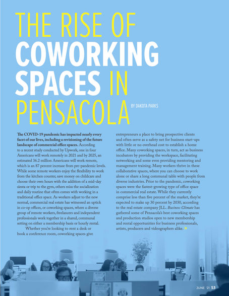 The Rise of Coworking Spaces in Pensacola