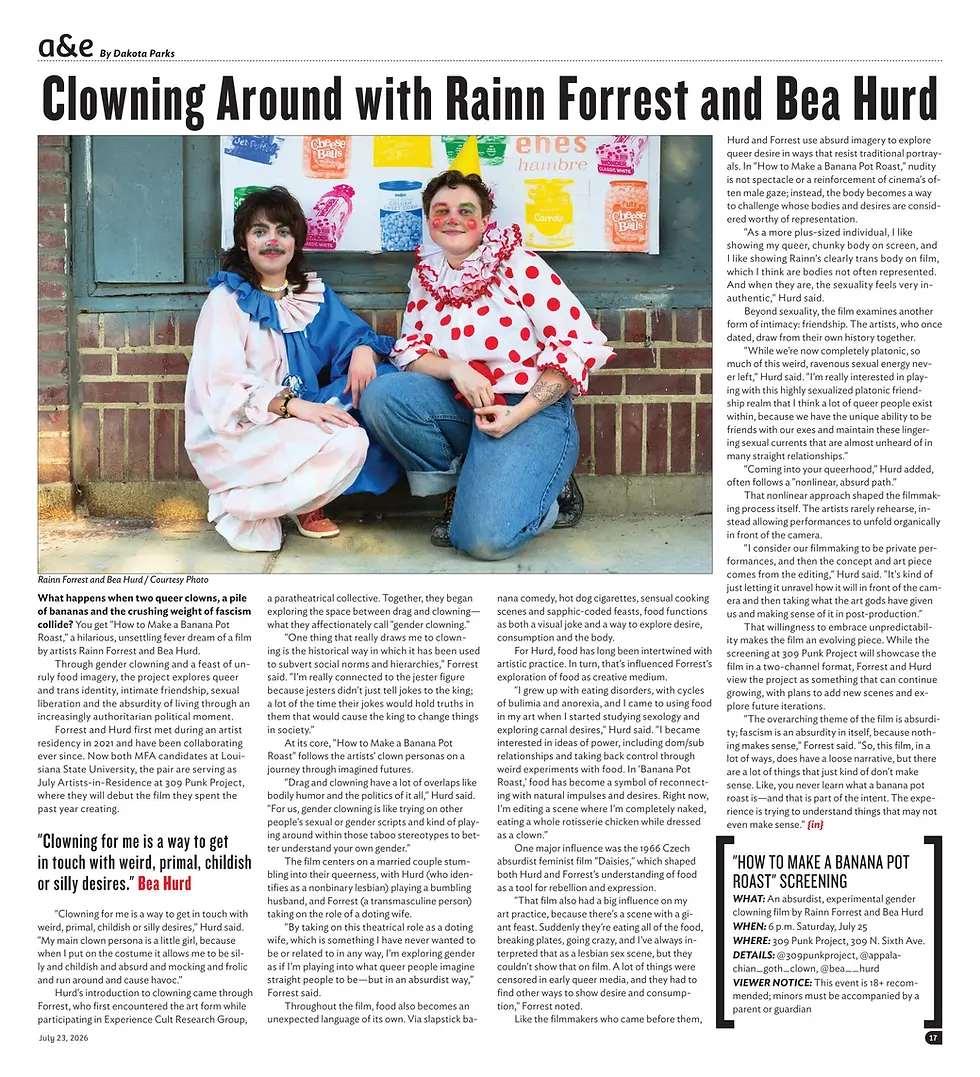 Clowning Around with Rainn Forrest and Bea Hurd