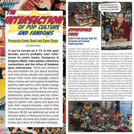 The Intersection The Intersection of Pop Culture and Fandoms: Pensacola Comic Book and Game Shops