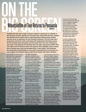 On the Big Screen: Mountainfilm on Tour Returns to Pensacola