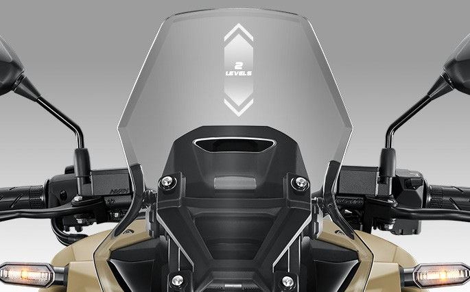 2-LEVEL ADJUSTABLE WINDSCREEN