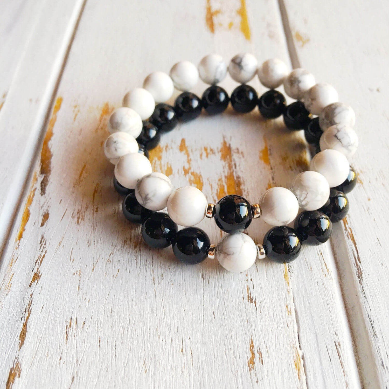 Yin-Yang Pearl Bracelet