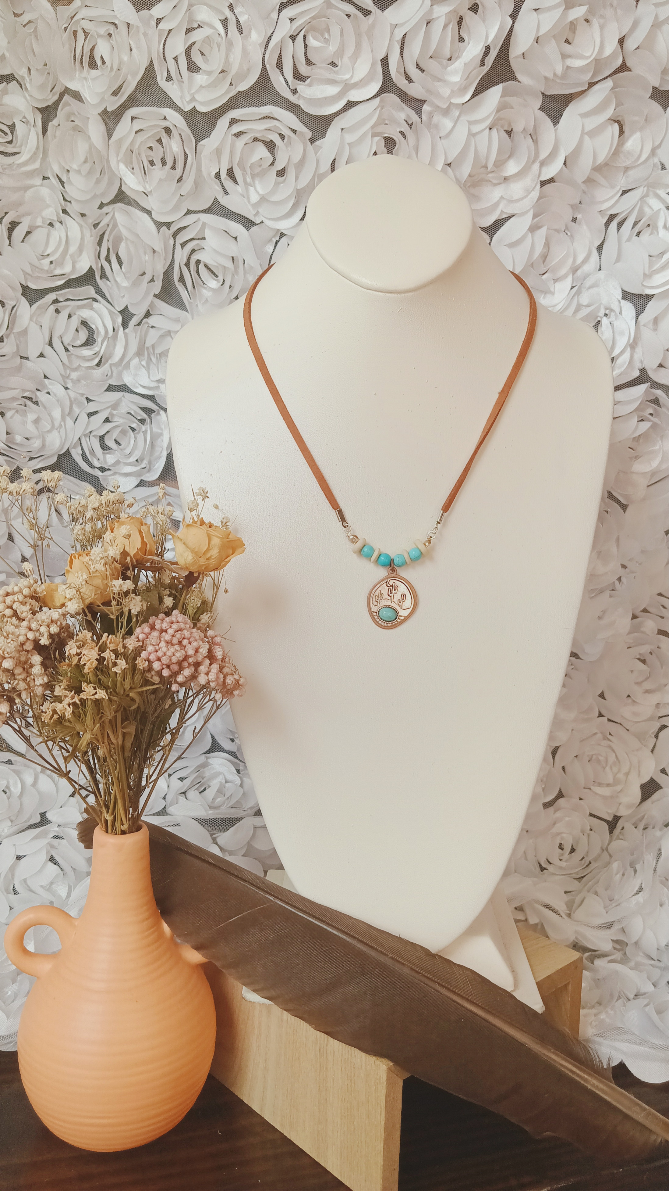 Southwest Suede Necklace