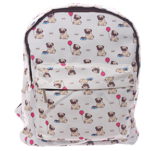 Simple Pug Dog Backpack Rucksack The Pug Shop