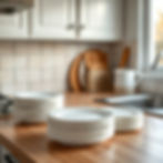 White Disposable Paper Plates