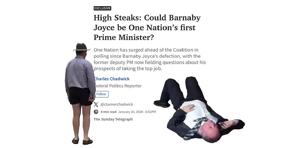 Quality political analysis from the muck spreaders at the Murdoch stables