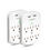 Thumbnail: 2 Pack 6-Outlet Wall Surge Protector, Multi Plug Outlet Extender