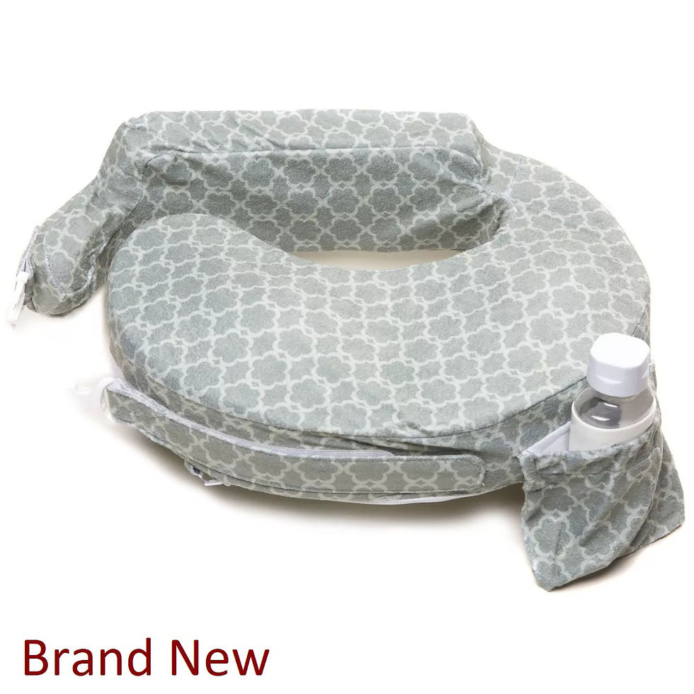 My Brest Friend Deluxe Nursing Pillow - Flower Key Gray