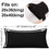 Thumbnail: 2-Pack Stretch Pillow Cases - Suitable for 20x36/20x40 King Size Set of 2, Black