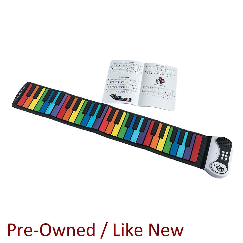 MukikiM Rock and Roll It - Rainbow Piano. Roll Up Flexible Piano Keyboard for Ch