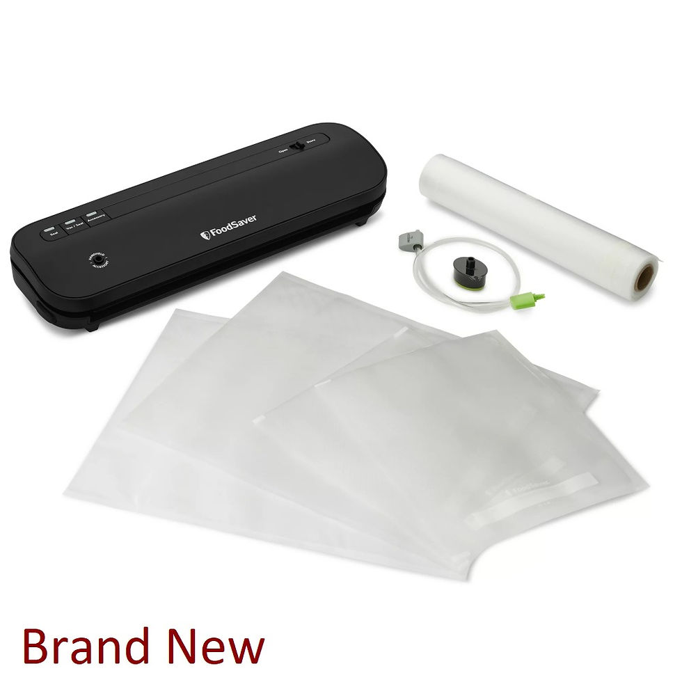 FoodSaver Space-Saving Vacuum Sealer with Bags and Roll | Black